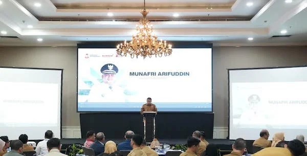 Wali Kota Makassar Munafri Arifuddin saat Memberikan Sambutan dalam Sambutan SAKIP (Dok: KabarMakassar).