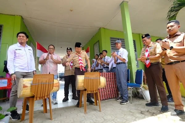 Wakil Bupati Gowa Darmawangsyah Muin, saat Membuka Pemilihan Osis Serentak, (Dok: Ist).