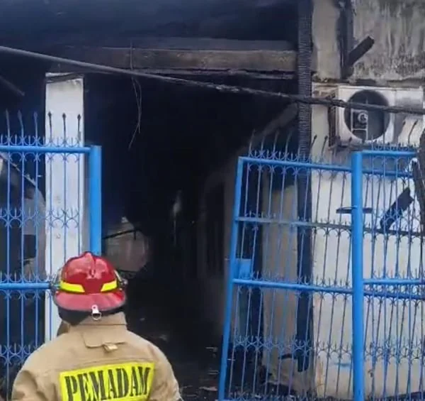 Rumah Sakit Syekh Yusuf, Kabupaten Gowa usai Terbakar, (Dok: Ist).