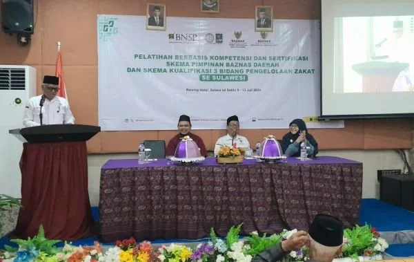 Pelatihan Baznas yang diselenggarakan di Raising Hotel (Dok: Nofi KabarMakassar).
