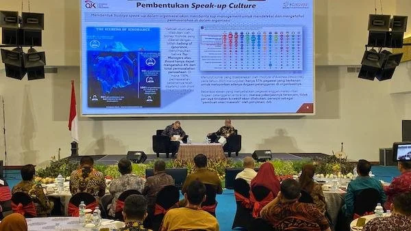 Roadshow Governansi Otoritas Jasa Keuangan (OJK) Sulselbar di Hotel Claro Makassar, Senin (08/07) (doc : ist)