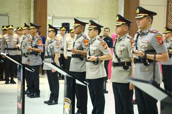 Serah terima jabatan pejabat utama dan  Kapolres Jajaran Polda Sulsel (Dok: Ist).