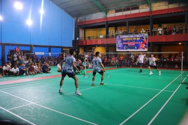 Final turnamen Badminton Kapolres Maros Cup (Dok: Ist).