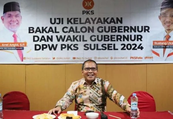 Danny Pomanto aat mengikuti uji kelaikan dan kepatutan atau fit and proper sebagai bakal calon gubernur Sulsel yang digelar DPW Partai Keadilan Sejahtera (PKS) Sulsel di Makassar (Dok : ist).