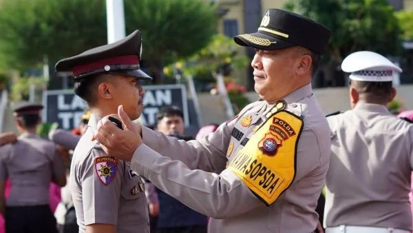 suasana kenaikan pangkat personel Polda Sulbar (dok:ist)