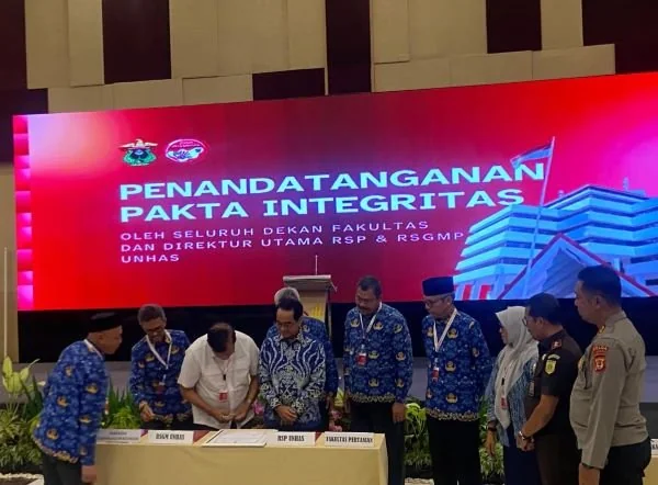 Pencanangan Pembangunan Zona Integritas di Hotel Unhas (Dok: Nofi KabarMakassar)