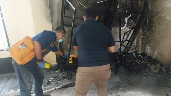 TKP masjid yang dibakar oleh OTK (Dok: Ist)