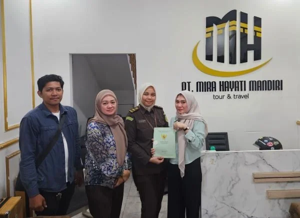 Proses pengecekan aset ruko milik terpidana Mira Hayati di kawasan Daya (Dok: Ist)