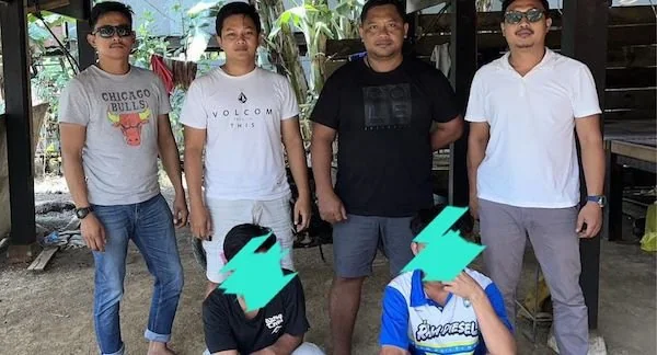 Dua tersangka penyalahgunaan BBM Subsidi jenis solar yang berhasil diringkus personel Polresta Mamuju(dok:ist)
