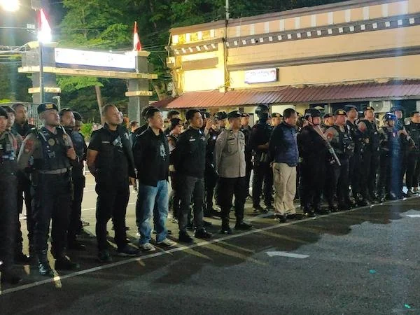 apel giat patroli Polrestabes Makassar guna memantau situasi di kota Makassar (Dok: Ist)