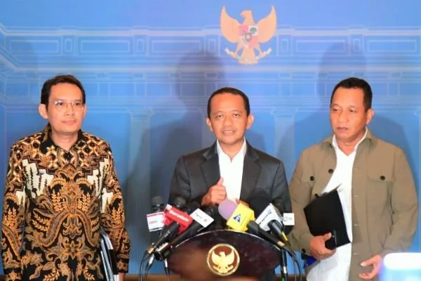 Menteri Energi dan Sumber Daya Mineral (ESDM), Bahlil Lahadalia saat memberikan keterangan pers (Dok : Ist).