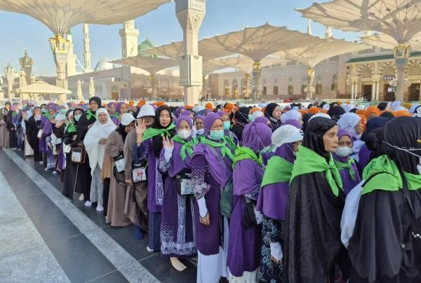 Jemaah haji kloter 37 Embarkasi Makassar (Dok : Ist).