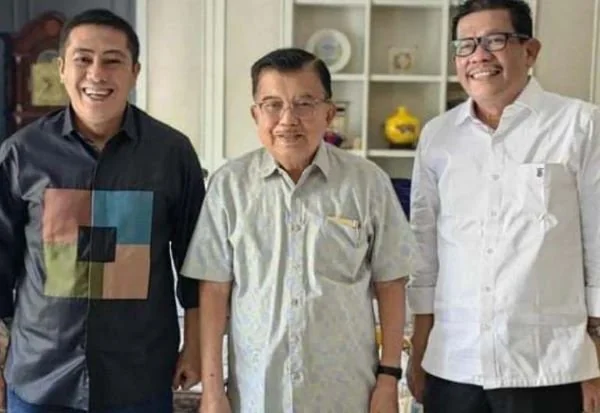 Syamsu Rizal, Jusuf Kalla dan Azhar Arsyad di kediaman Jusuf Kalla di Jakarta Selatan (Dok : Int).