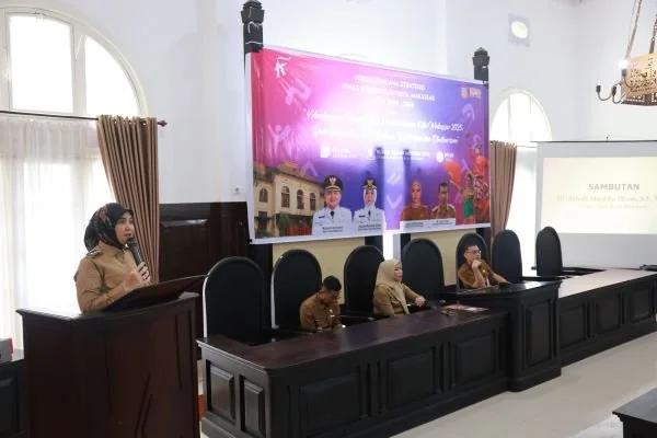 Wakil Wali Kota Makassar, Aliyah Mustika Ilham dalam forum rencana strategis Dinas Kebudayaan (Dok : Ist).