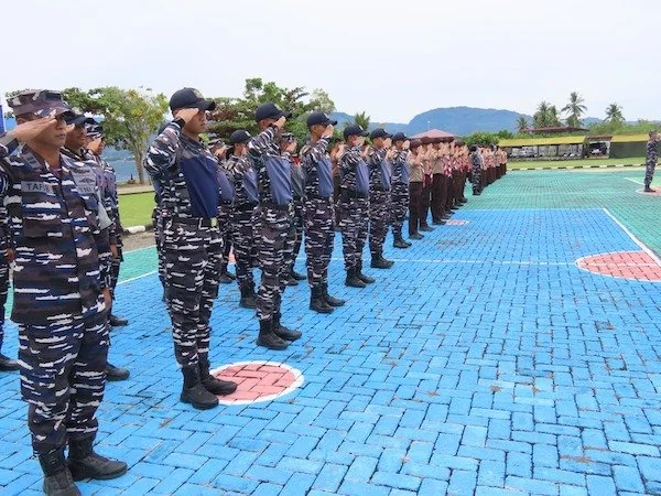 Apel pembukaan Persami KKRI di Mako Lanal Mamuju(dok: Aldy Djemmang)