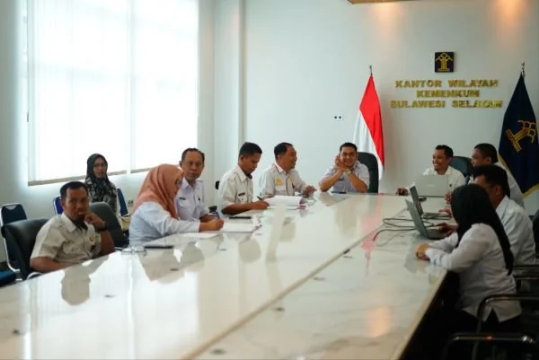 Rapat Kanwil Kemenkum Sulsel (Dok : Ist).