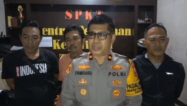 Kapolsek Tallo, Syamsuardi saat memberi keterangan pers (Dok: Ist).