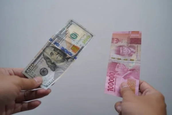 ilustrasi dollar AS dan rupiah (Dok : int).