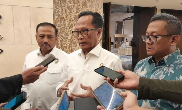 Deputi Bidang Koordinasi Hukum dan Hak Asasi Manusia, Sugeng Purnomo di Hotel Claro (Dok: Nofi KabarMakassar).