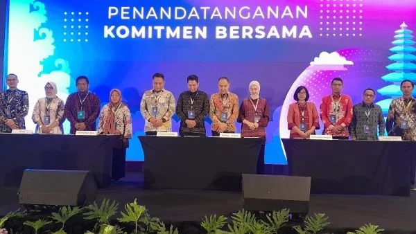 Kepala Diskominfo-SP Provinsi Sulsel, Andi Winarno Eka Putra pada agenda Kolaborasi Sistem Statistik Nasional oleh BPS (Dok : ist).