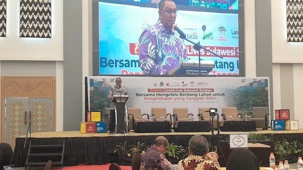 Direktur ICRAF Indonesia, Andree Ekadinata di Ekspose Nasional Land4Lives (Dok: Nofi KabarMakassar)