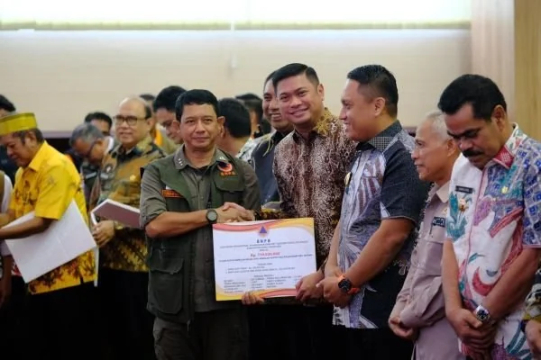 Rapat Koordinasi Penanganan Bencana Hidrometeorologi di wilayah Provinsi Sulawesi Selatan di Ruang Rapat Pimpinan Kantor Gubernur Sulawesi Selatan (Dok : Ist).