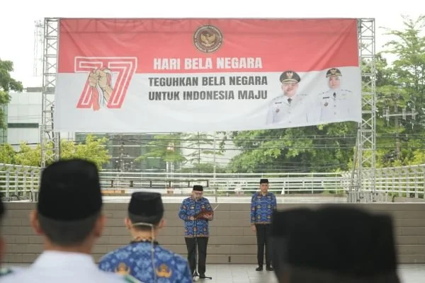 Upacara Peringatan Hari Bela Negara ke-77 Tahun 2025 tingkat Kota Makassar, (Dok: Ist).