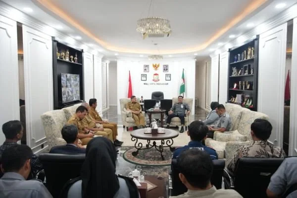 Audiensi Kanwil Kemenkum Sulsel dengan Wali Kota Makassar Munafri Arifuddin, (Dok: Ist).