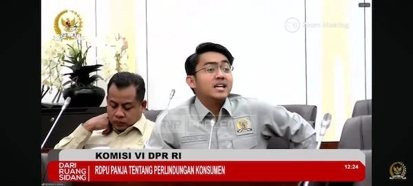 Tangkapan Layar Anggota Komisi VI DPR RI Ismail Bachtiar,  (Dok: Kabar Makassar).