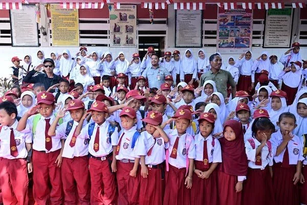 Siswa Di Sekolah Kepulauan Sangkarrang, (Dok: Ist).