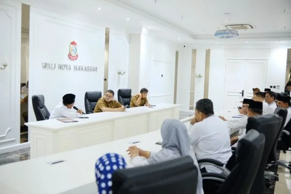 Forum Kerukunan Umat Beragama (FKUB) Sulsel saat audiensi dengan Wali Kota Makassar, Munafri Arifuddin (Dok : Ist).