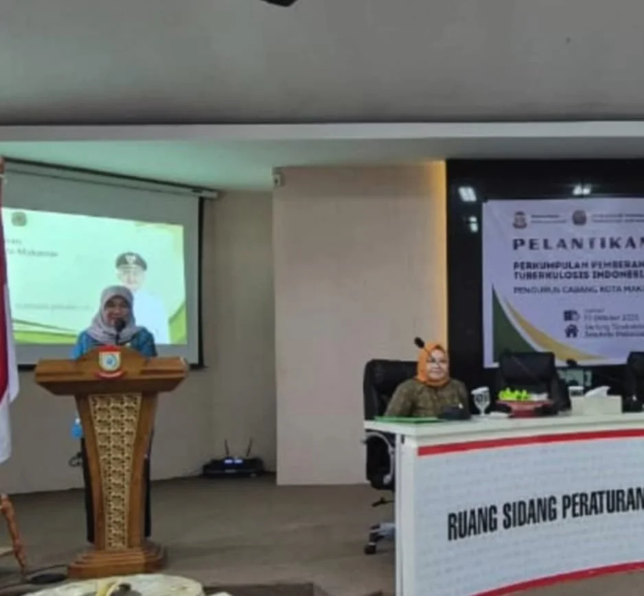 Kepala Dinas Kesehatan Kota Makassar, dr. Nursaidah Sirajuddin, M.Kes, menghadiri acara Pelantikan Pengurus Cabang Perkumpulan Pemberantasan Tuberkulosis Indonesia (PPTI). (Foto:ist)