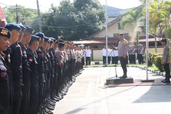 Apel Kesiapan Pengamanan Aksi Unras di DPRD Sulbar (Dok : Ist).