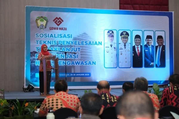 Bupati Gowa, Sitti Husniah Talenrang saat Memberikan Sambutan (Dok: Ist).