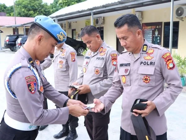 Bid Propam Polda Sulbar saat menggelar Gaktiblin di Polres Majene (Dok : Ist).