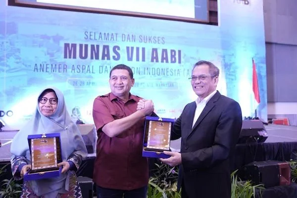 Wali Kota Makassar, Munafri Arifuddin dalam acara Musyawarah Nasional Anemer Aspal Beton Indonesia (AABI) (dok ist)