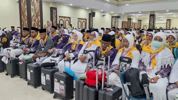 Jemaah haji 2025 Embarkasi Makassar (Dok : ist).