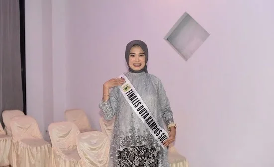 Mahasiswi STIE AMKOP Makassar Sindi Fatricia Finalis Duta Kampus Sulsel. Foto : Dok KabarMakassar