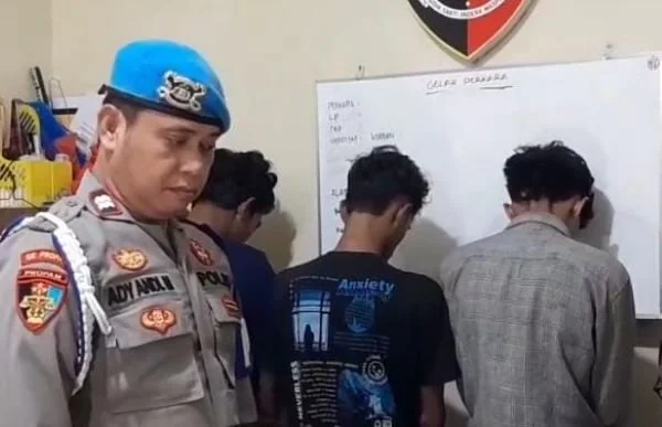 Para Pelaku Ditangkap Polisi Polsek Mariso. (Dok: Ist)
