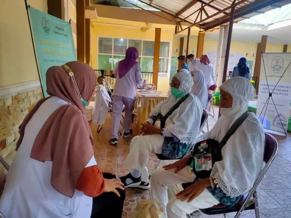 Jemaah haji embarkasi Makassar 2024 (Dok : Dini KabarMakassar).