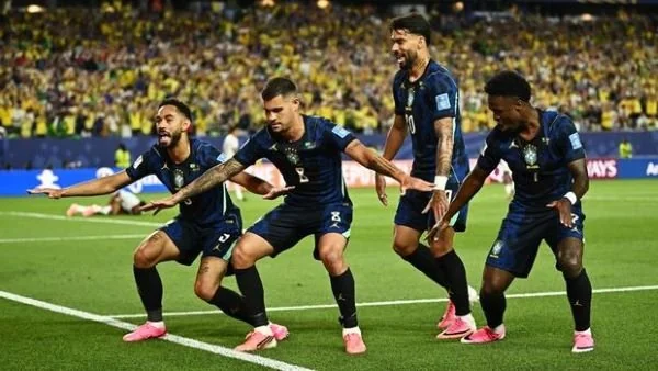 Selebrasi Timnas Brasil Usai Mencetak Gol (Dok: Ist).