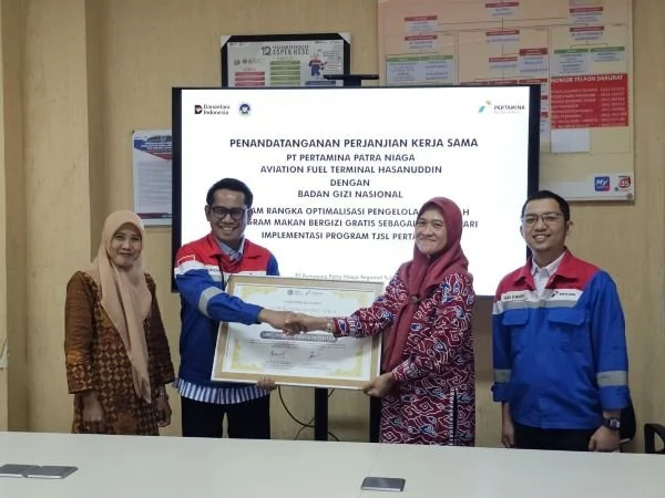 Penandatanganan kerja sama antara AFT Hasanuddin dan Badan Gizi Nasional (Dok : Ist).