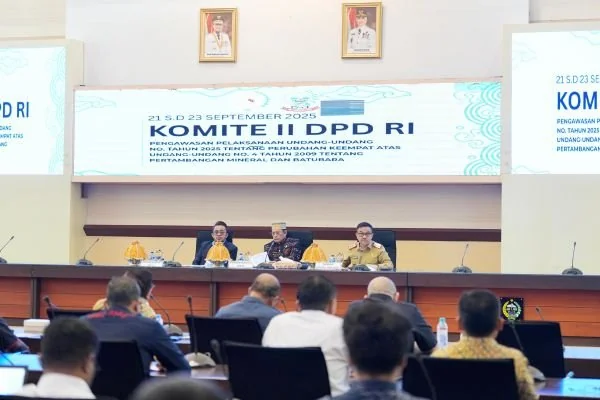 Sekda Sulsel Sambut Kunjungan DPD RI Bahas Implementasi UU Pertambangan Mineral dan Batubara (Dok : Ist).