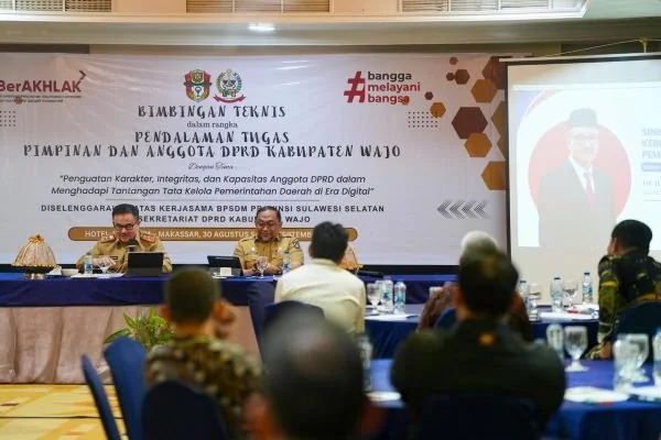 Sekprov Sulsel Jufri Rahman tekankan sinkronisasi program Pemprov Sulsel dan Pemkab Wajo (Dok: Ist)