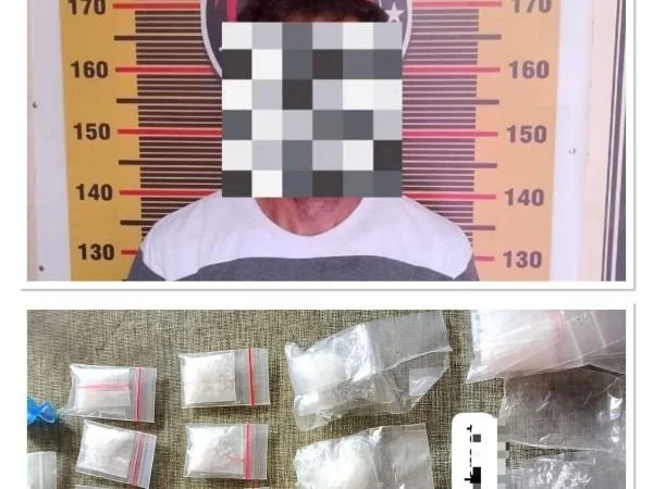 Pelaku beserta barang bukti yang berhasil disita Polisi (Dok : Ist).