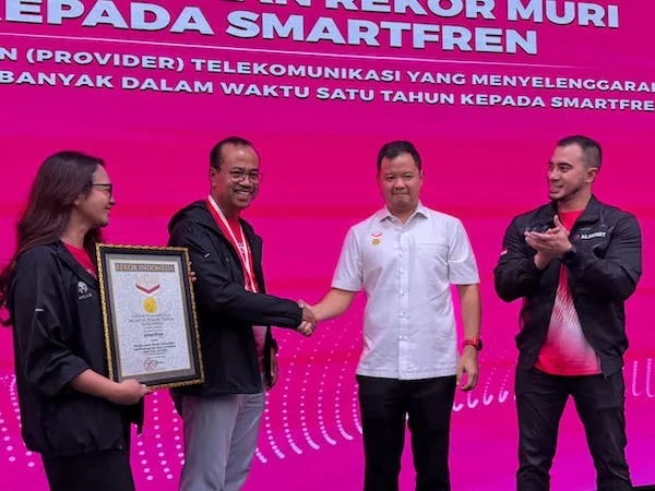 Smartfren sabet rekor nasional lewat program Smartfren Fun Run 2025 (Dok: Ist)