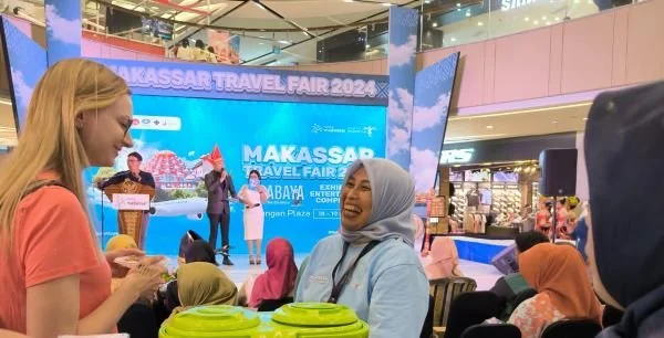 Makassar Travel Fair (MTF) 2024 digelar di Tunjungan Plaza.