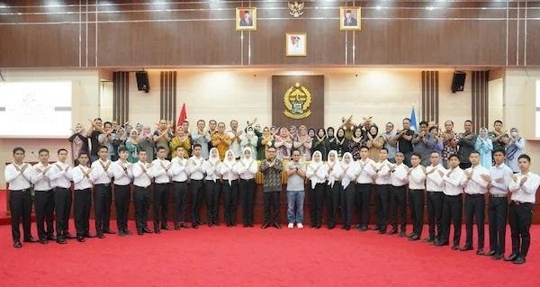 Pelepasan calon IPDN Angkatan XXXV Sulsel di Kantor Gubernur Sulsel (Dok: Int)