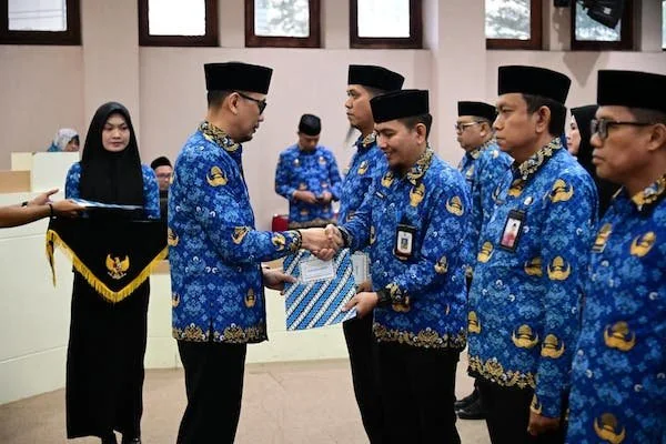 Pengukuhan Dewan Pengurus KORPRI Unit Kerja lingkup Pemerintah Kota Makassar ganti antar waktu masa bakti 2022–2027 (Dok: Ist).