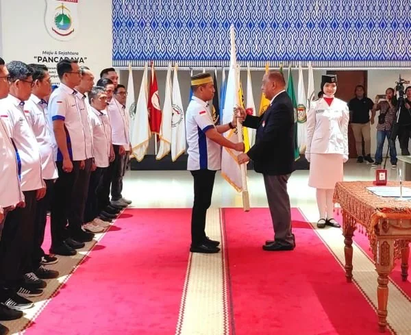 Pelantikan Pengurus KONI Sulbar periode 2025-2029 (dok:ist)